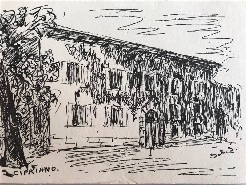 Borgo del '600 nei pressi della dominate città medioevale di Volterra