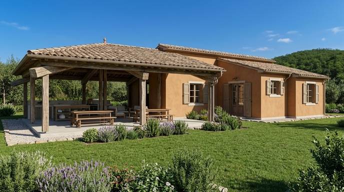 Stone farmhouse with olive grove for sale in Tuscany