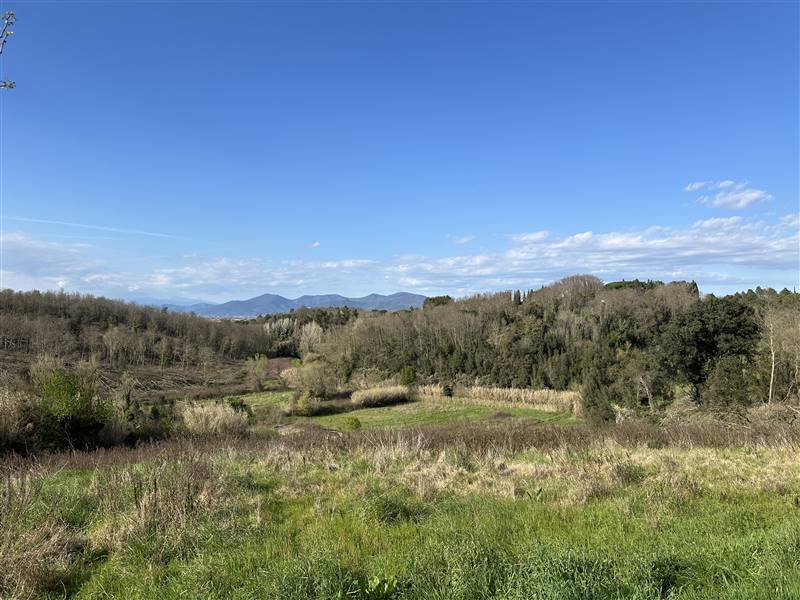 Azienda agricola con vista panoramica e laghi nelle colline pisane