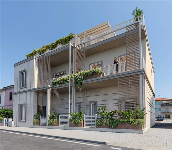 In Splendida Residenza di nuova realizzazione, appartamento a pochi passi dalla spiaggia di Marina di Cecina.