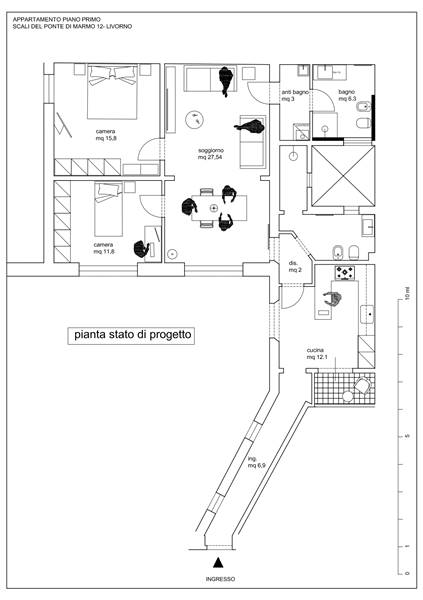 Appartamento in palazzo storico ubicato nel cuore del quartiere Venezia il più suggestivo della città
